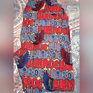 LuLaRoe TC Tall & Curvy Leggings Freedom Wings Red Blue Americana